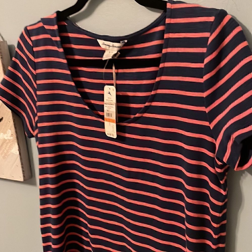 TOMMY BAHAMA Ashby Isles Jovanna Stripe Short-sleeve Shirt - S - NWT $69.50